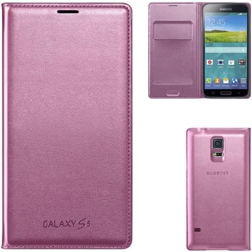 Samsung Flip Wallet Ef-Wg900 - tui  Rabat Pour Tlphone Portable - Blanc - Pour Galaxy S5, S5 Neo