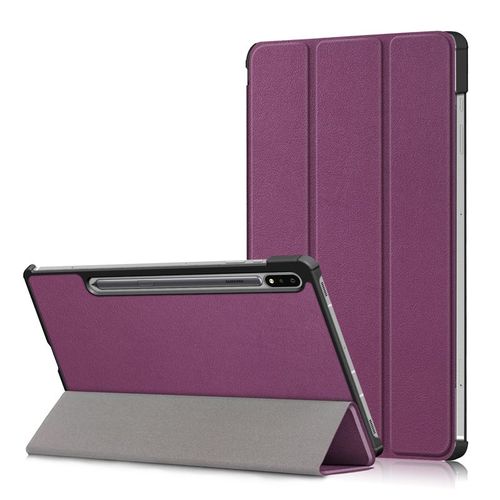 Etui Samsung Galaxy Tab S10 Fe Smartcover Pliable Violet Cuir Pu Avec Stand - Housse Coque De Protection Nouvel Samsung Galaxy Tab S10 Fe - Accessoires Tablette Pochette Xeptio : Exceptional Smart Case !