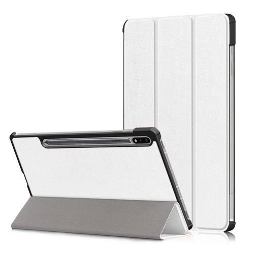 Etui Smartcover Blanc Pour Samsung Galaxy Tab A7 Lite 8.7 Pouces 2021 (Sm-T220/T225) - Housse Blanche Coque De Protection Tablette Pour New Galaxy Tab A7 Lite 8.7 Pouces 2021 T220/T225 - Accessoires Pochette Xeptio