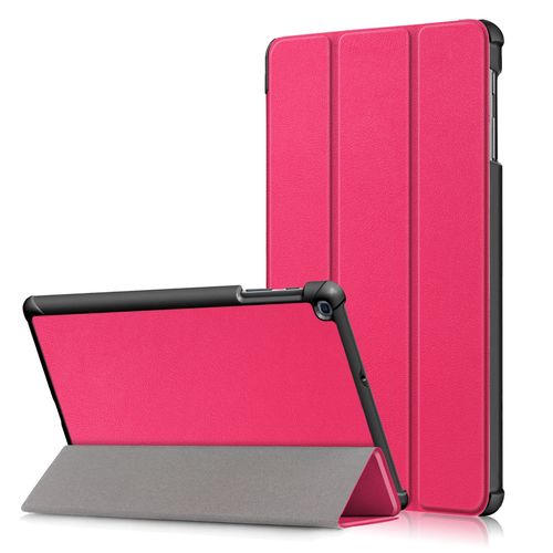 Etui Stand Rose Pour Samsung Galaxy Tab A7 Lite 8.7 Pouces 2021 (Sm-T220/T225) - Housse Coque De Protection Tablette Pour New Galaxy Tab A7 Lite 8.7 Pouces 2021 T220/T225 - Accessoires Pochette Xeptio
