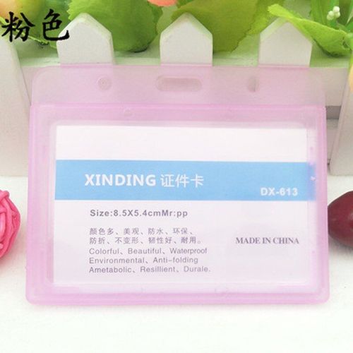 tui Transparent Color Pour Cartes De Travail, Porte-Cartes D'identit En Pvc, Porte-Badges De Nom Pour Le Personnel, Les Employs, Les Infirmires, Plaque D'tiquette De Poitrine