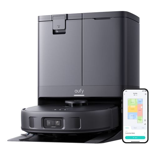 Eufy X10 Pro Omni Aspirateur Robot avec Station, 8 000 Pa, Lavage et Schage Automatique des Patins de Nettoyage, Systme d'autovidage, Autoremplissage, Contournement des Obstacles