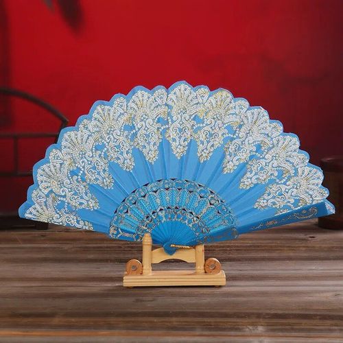 ventail  Main Pliant En Dentelle De Fleurs,Dcoration De Spectacle Sur Scne,Ixde Brevde Mariage,Estampage  Chaud,Mode De Luxe