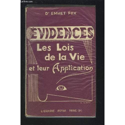 Evidences - Les Lois De La Vie Et Leur Application.   de FOX EMMET