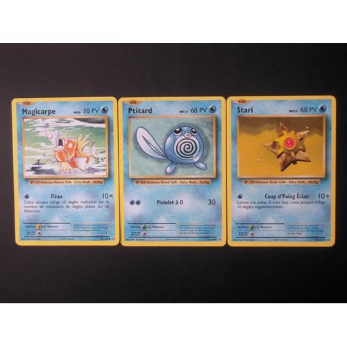 Evolutions  -  Magicarpe (33/108) + Ptitard (23) + Stari (30/108)