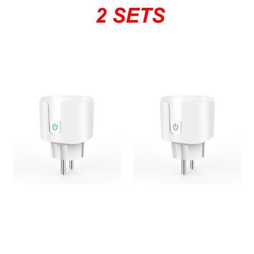 EWelink WiFi prise intelligente 20A prise ue moniteur de puissance fonction de synchronisation Smartlife commande vocale fonctionne avec Alexa Yandex Google Home - Type 2pcs