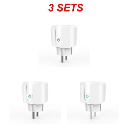 EWelink WiFi prise intelligente 20A prise ue moniteur de puissance fonction de synchronisation Smartlife commande vocale fonctionne avec Alexa Yandex Google Home - Type 3pcs