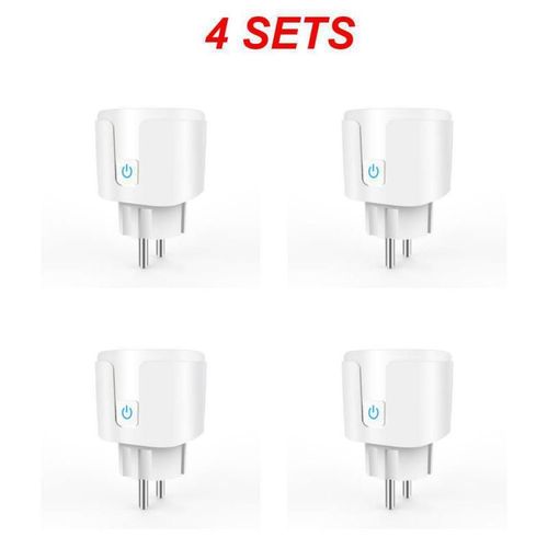 EWelink WiFi prise intelligente 20A prise ue moniteur de puissance fonction de synchronisation Smartlife commande vocale fonctionne avec Alexa Yandex Google Home - Type 4pcs