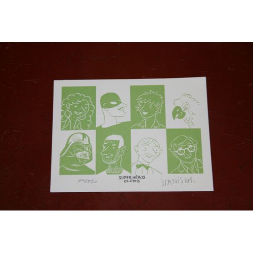 Ex Libris Librairie Super Heros Stanislas Le Perroquet Des Batignoles Signe? Par Stanislas 29/250 Format 150 X 120 Mm En Tres Tres Bon Etat Comme Neuf