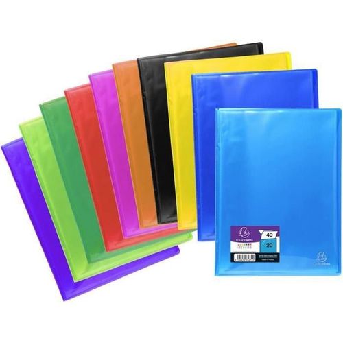 Exacompta Protege Document Soud 210 X 297 - 40 Pochettes Polypropylene Glossy