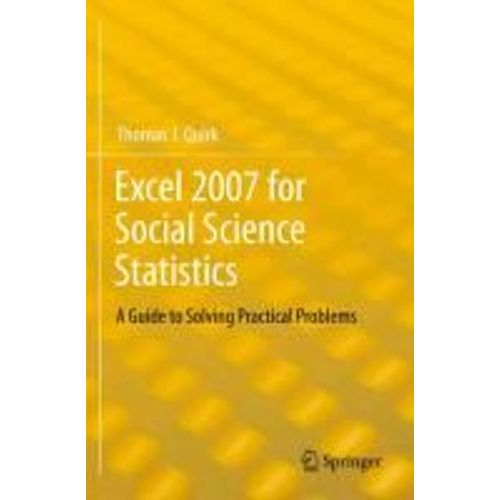 Excel 2007 For Social Science Statistics    Format Broch 