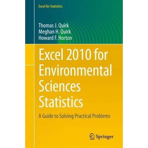 Excel 2010 For Environmental Sciences Statistics    Format Broch 