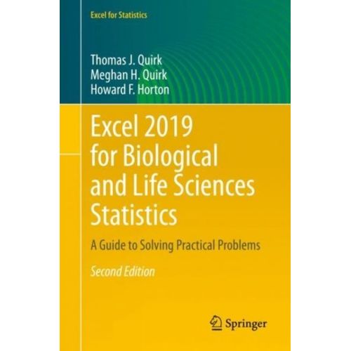 Excel 2019 For Biological And Life Sciences Statistics    Format Broch 