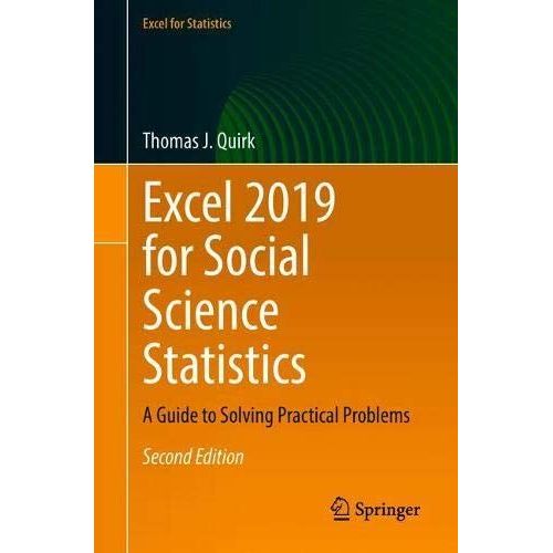 Excel 2019 For Social Science Statistics    Format Broch 