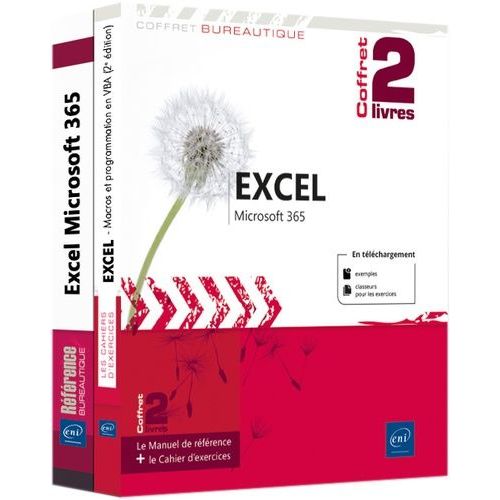 Excel Microsoft 365 - Coffret En 2 Volumes : Le Manuel De Rfrence + Le Cahier D'exercices Sur Les Macros Et La Programmat    Format Grand Format 