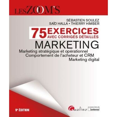 Marketing - 75 Exercices Avec Corrigs Dtaills    Format Beau livre 