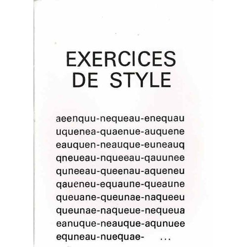 Exercices De Style   de Raymond Queneau  Format Broch 