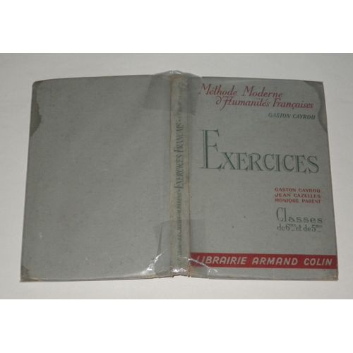 Exercices Methode Moderne D'humanits Franaises De G Cayrou Classes De 6 Et 5 Armand Colin Paris   