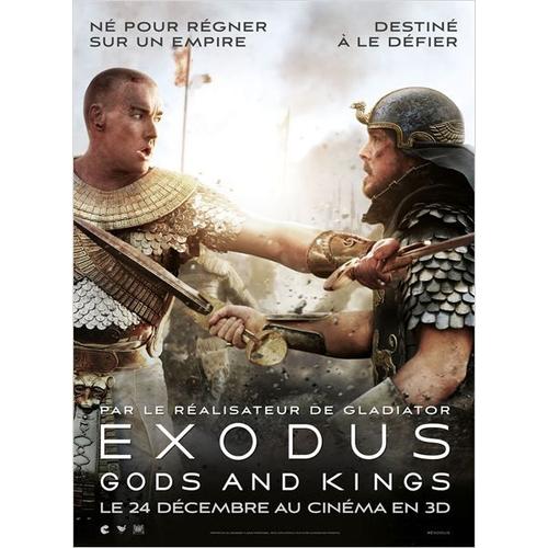 Exodus: Gods And Kings - Vritable Affiche De Cinma Plie - Format 120x160 Cm -Ridley Scott Avec Christian Bale, Joel Edgerton, Aaron Paul, Sigourney Weaver, Ben Kingsley, John Turturro - 2014