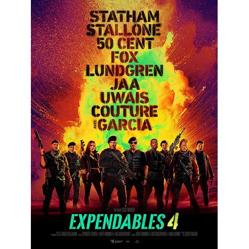 Expendables 4 (The Expendables 4) - Vritable Affiche De Cinma Roule - Format 40x60 Cm - De Scott Waugh Avec Jason Statham, Sylvester Stallone, 50 Cent, Megan Fox, Dolph Lundgren - 2023