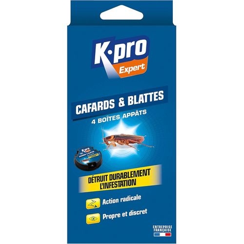 Expert-Cockroach And Cockroach Bait Boxes-Long-Lasting Destroys Infestation-Radical Action-Clean And Discreet-Professional Technique-4 Boxes Of Baits.[P165]