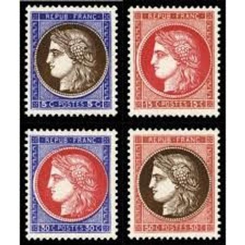 Exposition Philatlique De Paris (Pexip) Type Crs Srie Complte Anne 1937 N 348 349 350 351 Yvert Et Tellier Qualit+ Soit Trace De Charnire Soit Absence De Gomme