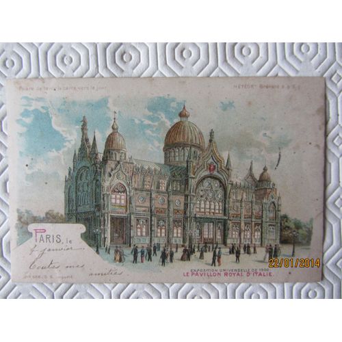 Exposition Universelle De 1900 - Le Pavillon Royal D'italie