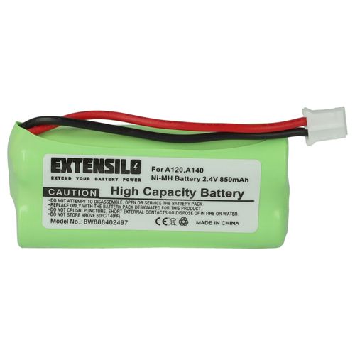 Extensilo Batterie Compatible Avec T-Com Sinus 100 Tlphone Fixe Sans Fil (850mah, 2,4v, Nimh)
