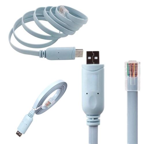 Extension de cble USB pour Console RJ45, FTDI, puce USB FT232R + commutateur de niveau RS232, 1.5M, pour routeur Cisco H3C HP huawei