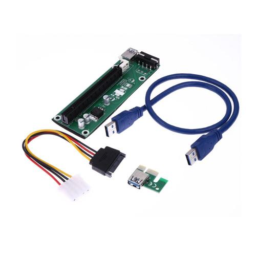 Extension de carte graphique PCI E, lecture rapide, faible perte, cble USB 3.0, PCI Express 1X 16X