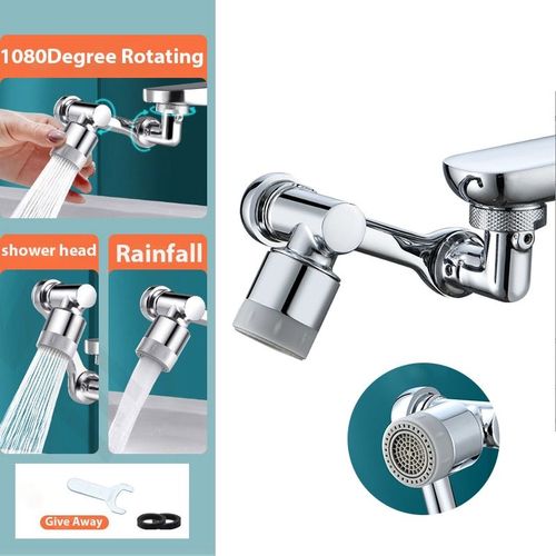 Extension De Robinet Rotatif  1080 , Barboteur De Lavabo Multifonction, Robinet  Bras Mcanique, Buse  Bulles conome En Eau
