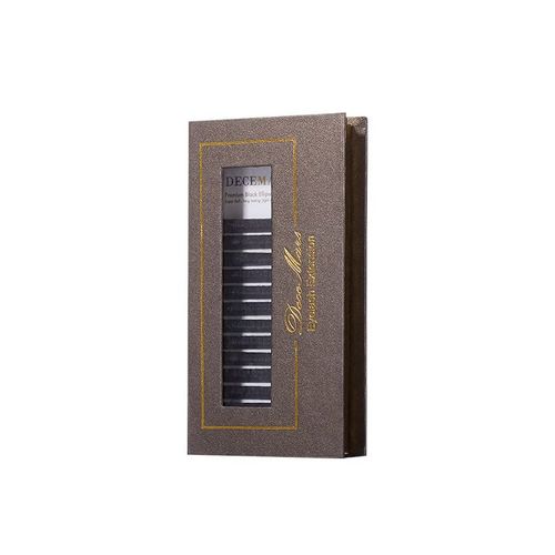 Extensions De Cils Ellipse Flat 0,20 Mm C Curl 14 Mm Noir Mat Doux Lger Cils Individuels Usage En Salon Faux Cils (C-0,20-14 Mm)