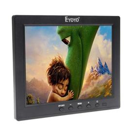 Eyoyo Écran 8 Pouces 4:3 HD Résolution de 1204x768 Moniteur Couleur TFT LCD avec Entrée de VGA BNC AV HDMI Ypbpr pour CCTV Camera de surveillance et de Voiture 