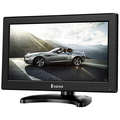 Eyoyo Ecran Pc Moniteur 12 Pouces 16 : 9 cran Tft Lcd Hdmi Hd Rsolution  1366 X 768 Avec Entre Hdmi Vga Bnc Av Pour Pc Cctv Et Camra