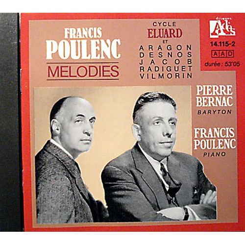 F.Poulenc Mélodies CD Rakuten