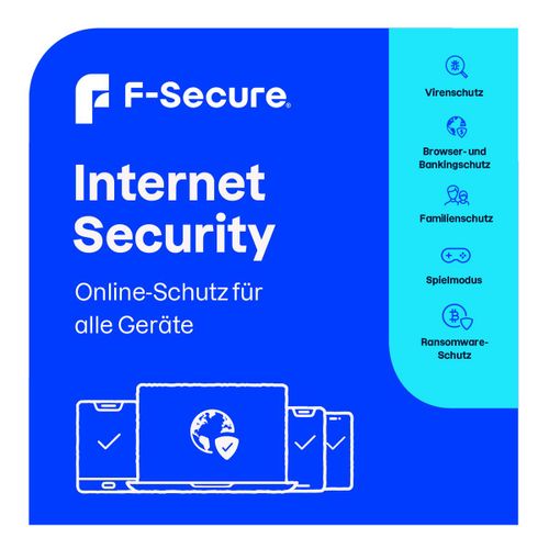 F-Secure Internet Security - 10 Devices, 1 Year - Esd-Download Esd