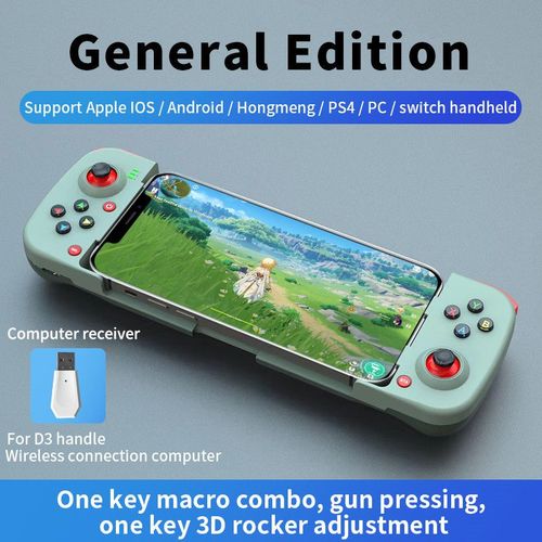 F Vert - Manette De Jeu Extensible Sans Fil Pour Tlphone Portable, Manette De Jeu Android Ios, Manette De Jeu Rtractable Pour Ps4 Switch Pc Bsp-D3
