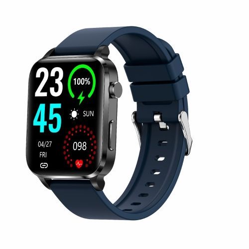 F100 1,7 Pouce Hd cran Carr Tpu Bracelet Smart Watch Prend En Charge La Surveillance De La Temprature Corporelle / La Surveillance De L'oxygne Dans Le Sang - Bleu