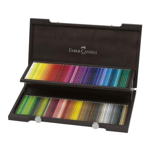 Coffret Bois 120 Crayons De Couleur Polychromos Faber Castell