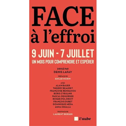Face  L'effroi 9 Juin - 7 Juillet  