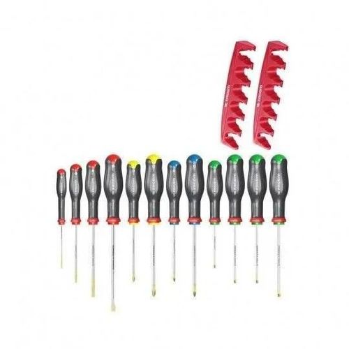 Jeu De 12 Tournevis Protwist Avec 2 Racks Facom At.J12r2pb