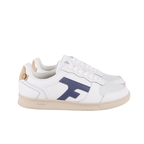 Faguo - Baskets Cuir Et Sude Hazel - Blanc - 41