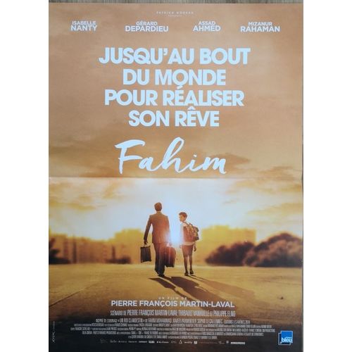 Fahim - Vritable Affiche De Cinma Plie - Format 120x160 Cm - De Pierre-Franois Martin-Laval Avec Assad Ahmed, Grard Depardieu, Isabelle Nanty - 2019