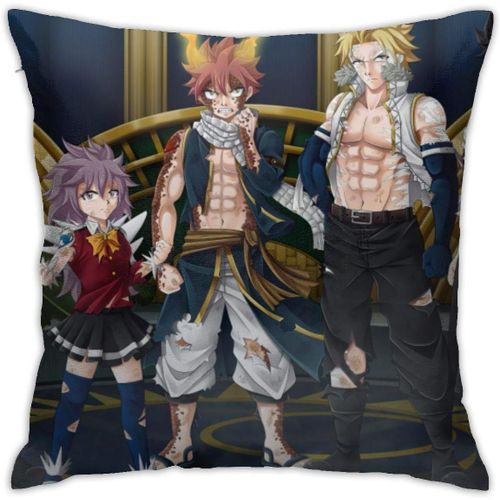 Fairy Tail Housse De Coussin 45,7 X 45,7 Cm, Taie D'oreiller Moderne, Taie D'oreiller Carre, Dcoration.
