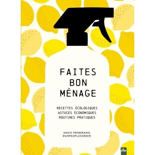 Faites Bon Mnage - Recettes cologiques, Astuces conomiques, Routines Pratiques    Format Beau livre 