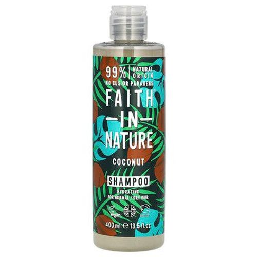 Faith In Nature, Shampooing, Pour Cheveux Normaux/Secs, Noix De Coco, 400 Ml