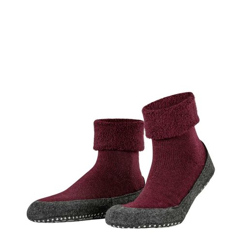 Falke Chaussons Unisexes - Cosyshoe So Cp, Antidrapants, Couleur Unie Rouge Fonc 45-46