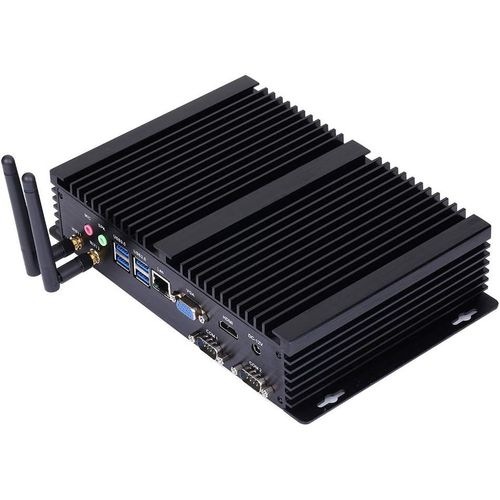 Fanless Industrial Pc,Mini Computer,Intel Core I3 5005U,Windows 11 Or Linux Ubuntu,Im03,Ac Wifi,Bt4.0,Vga,Hdmi,Lan,2 X Com Rs232,3 X Usb2.0,4 X Usb3.0,8G Ram,128G Ssd