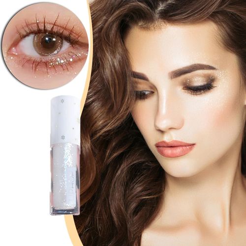 Fard  Paupires Liquide Une Goutte De Larme Explose Et Clignote Perle Lumire Fine Film Brillant Brillant Cristal Haute Brillance Ver  Soie Dormant claircissant 4.5ml