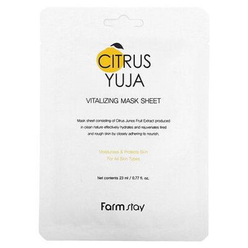 Farmstay, Citrus Yuja, Masque De Beaut Revitalisant, 1 Feuille, 23 Ml